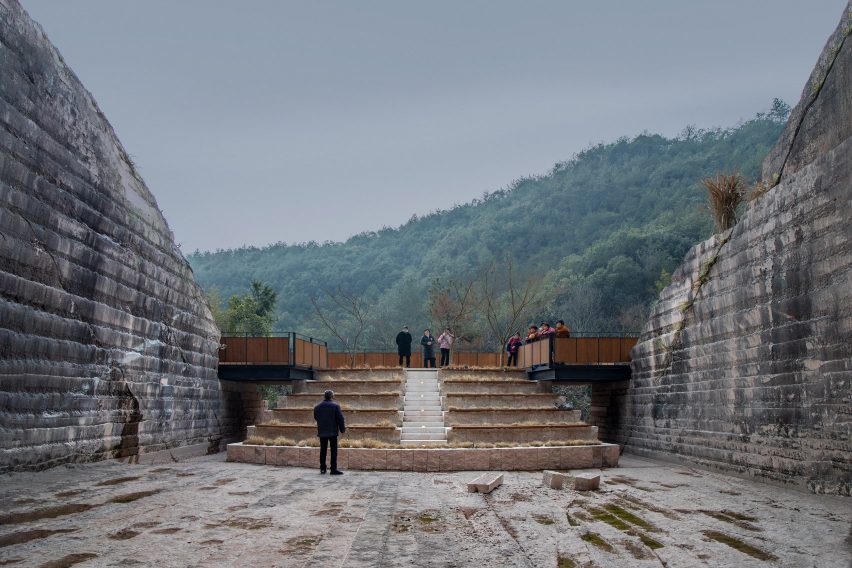 Refurbished quarry by DnA_Design and Architecture in China