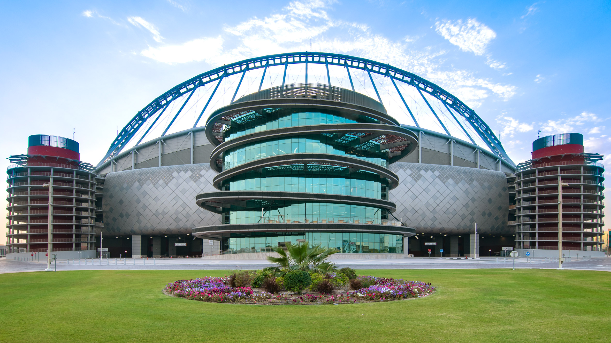 Exterior of 3-2-1 Qatar Olympic and Sports Museum