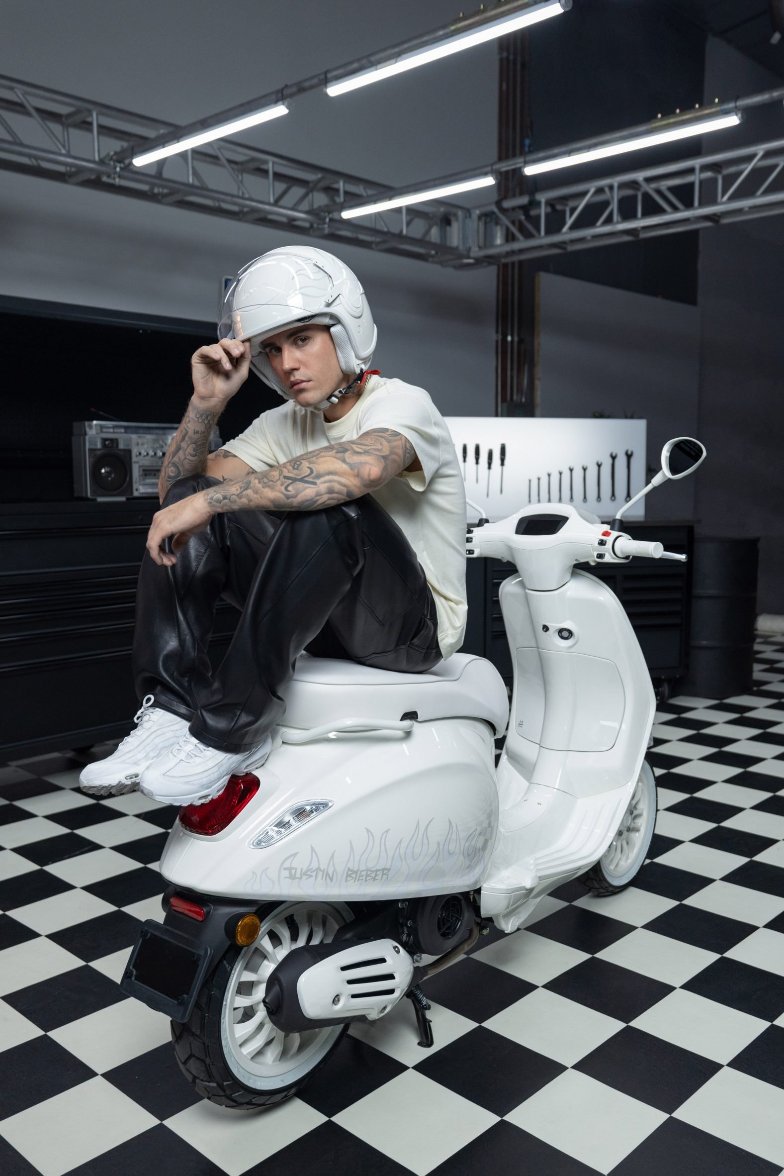 Justin Bieber ventures into scooter design all-white