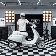 Justin Bieber ventures into scooter design with flaming all-white Vespa