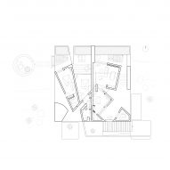 Ground floor plan of Monolithus which was designed by Kapsimalis Architects