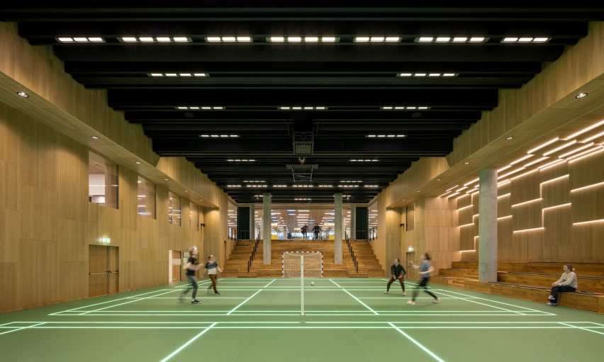 Sports court in Lego hq