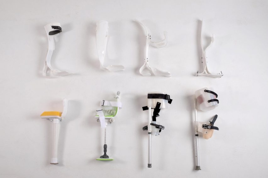 Models of prosthetic shower legs by Harry Teng