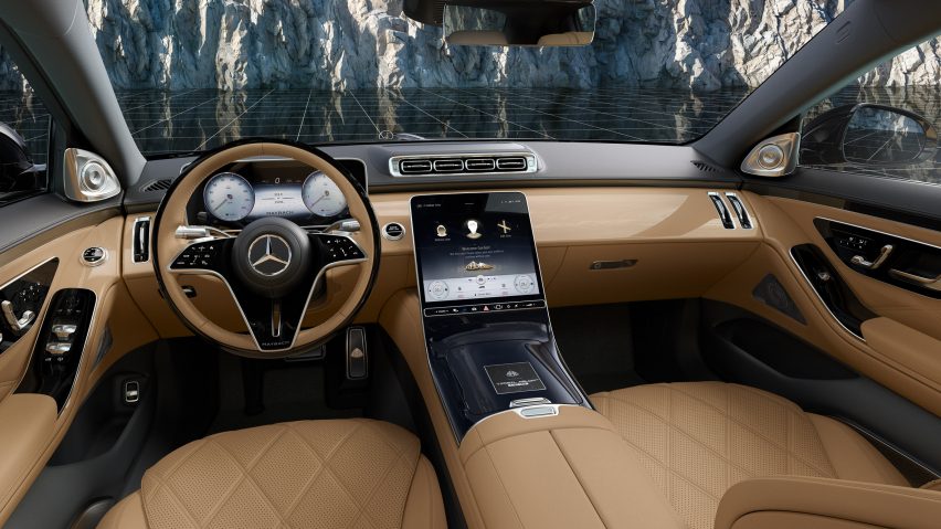 Interior of Abloh-designed Maybach fro Mercedes-Benz