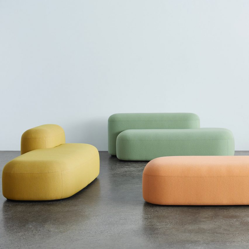 Mochi sofa by Derlot in different colours
