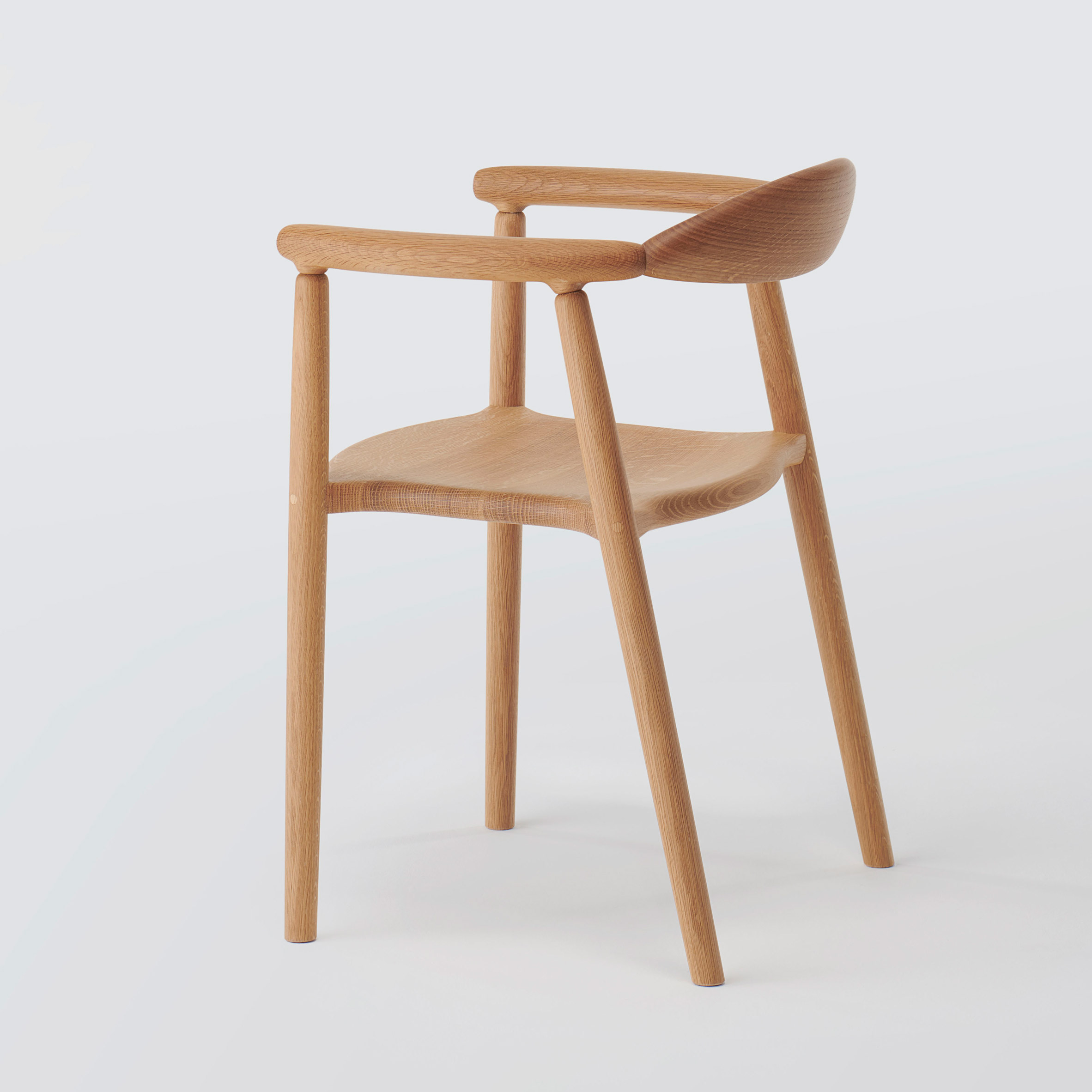 Musubi Armchair by Koyori in a light wood