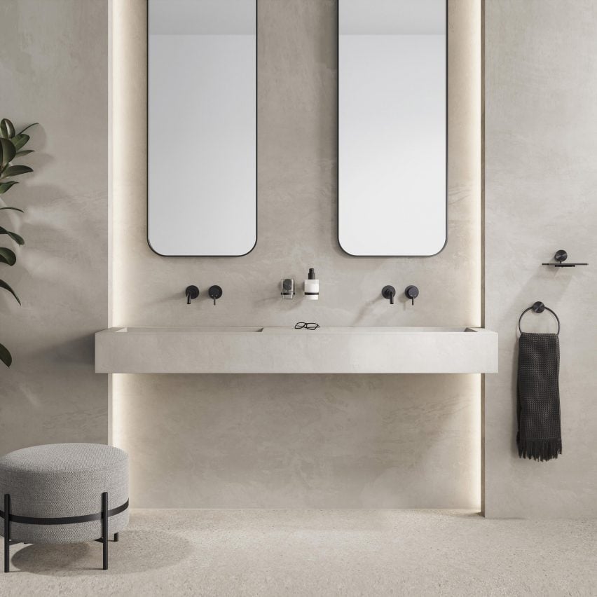 Opal 18.5-centimetre bathroom shelf by Geesa