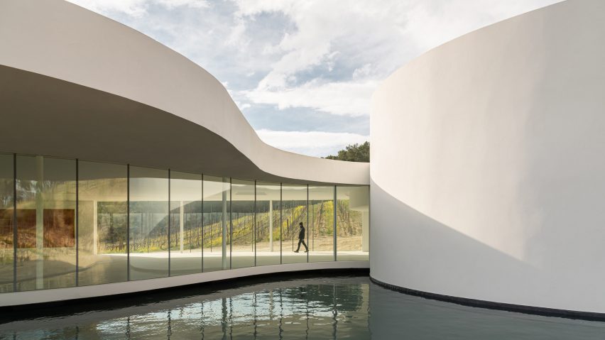 Pavilion at Château La Coste designed by Oscar Niemeyer