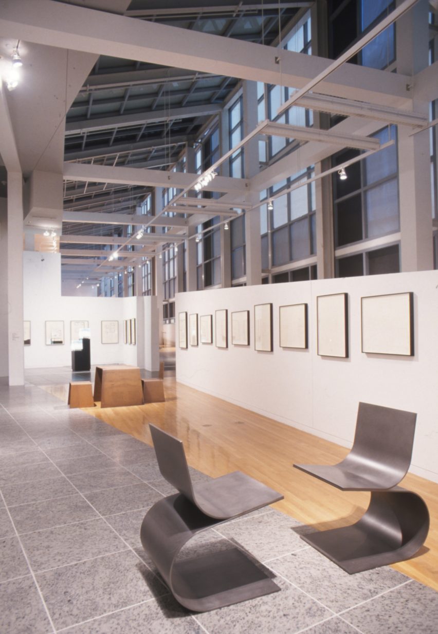 Interior image of a gallery space