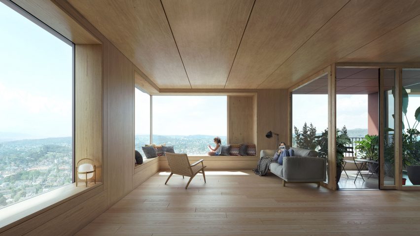 Interior render of Rocket&Tigerli by Schmidt Hammer Lassen Architects