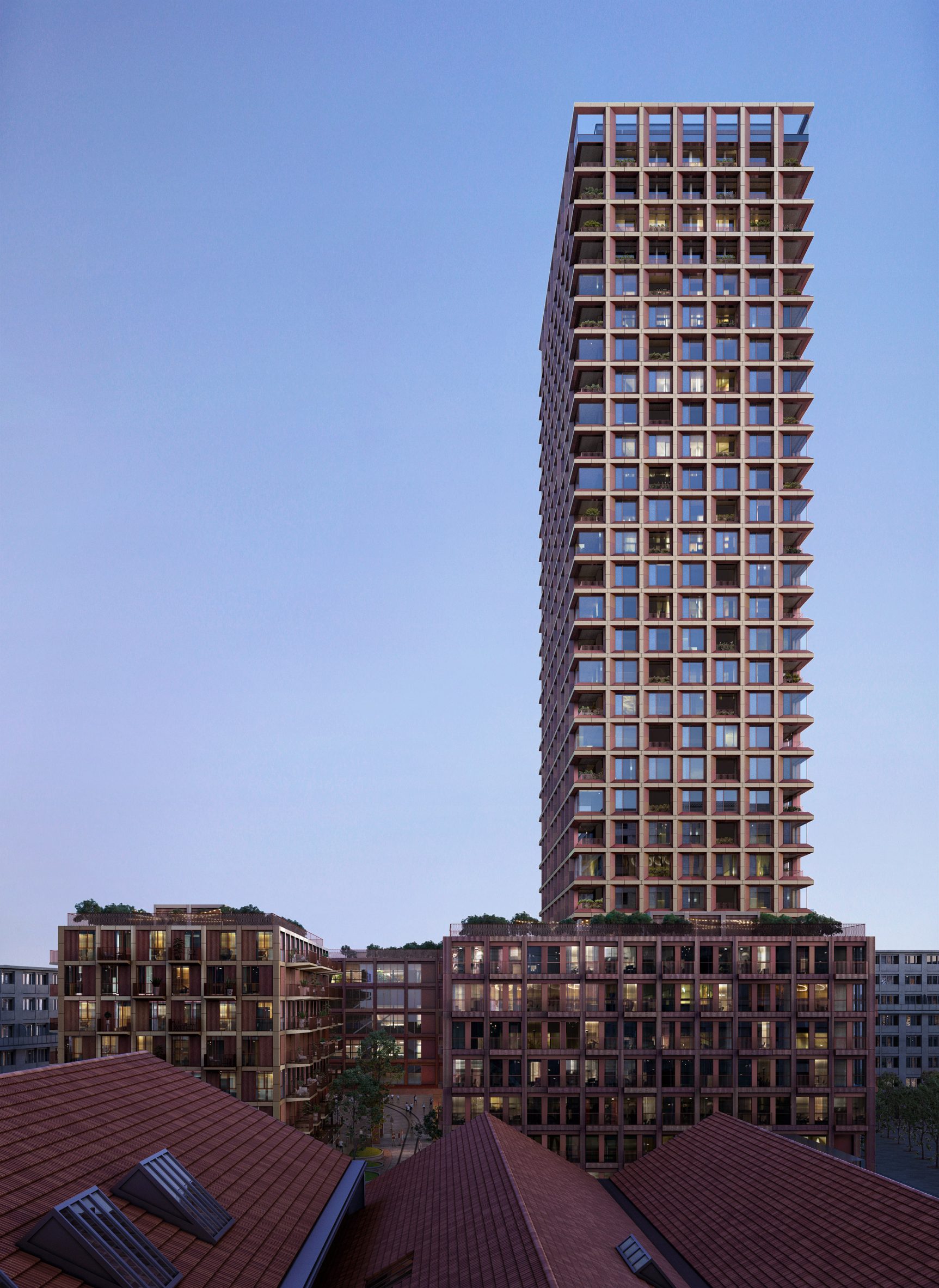Schmidt Hammer Lassen timber tower rendering