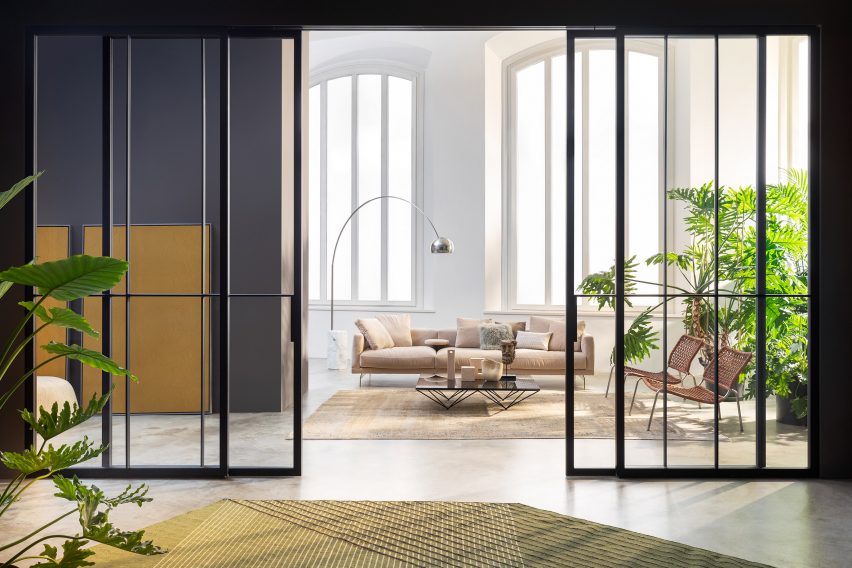 Skye partition system by Piero Lissoni for Lualdi