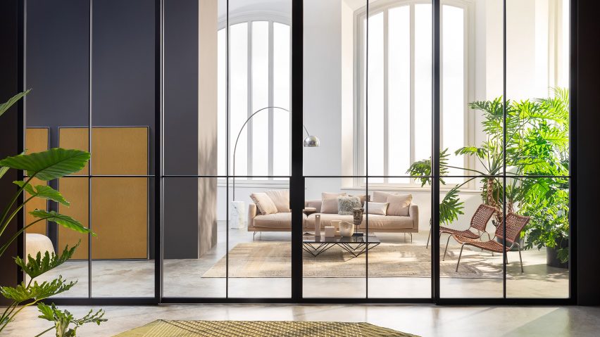 Skye partition system by Piero Lissoni for Lualdi