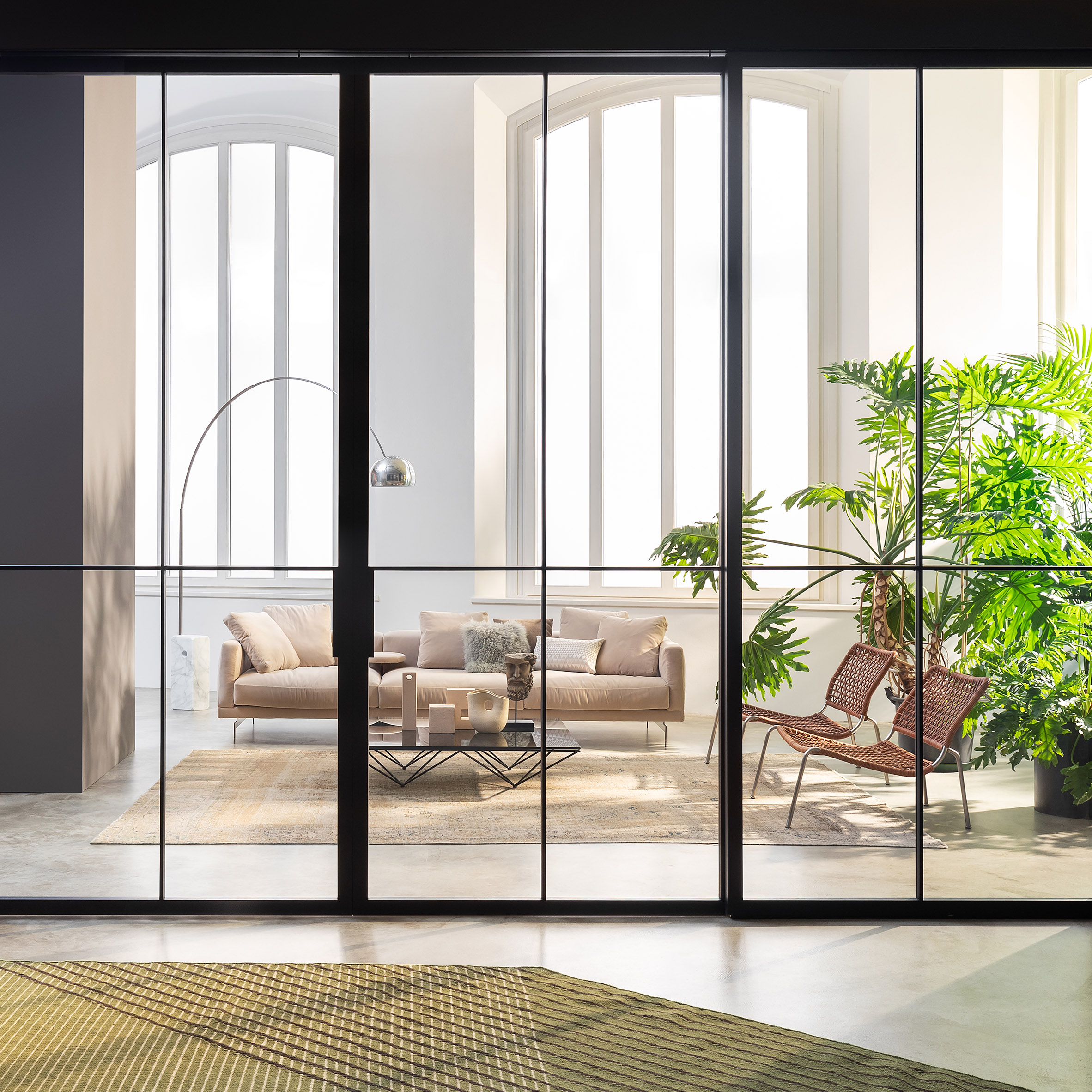 Skye partition system by Piero Lissoni for Lualdi