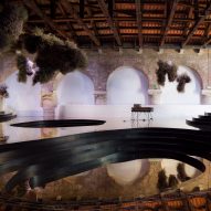 Space Caviar creates "liquid landscape" inside Uzbekistan pavilion at Venice Art Biennale