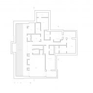 Basement plan for The Lodge by Simon Gill Architects