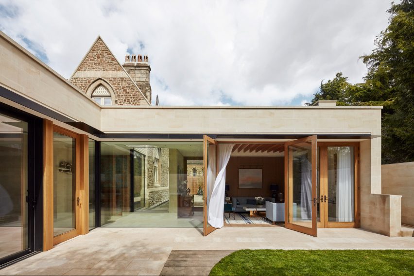 Courtyard of The Lodge by Simon Gill Architects