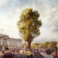 Thomas Heatherwick designs sculpture covered in 350 trees for Buckingham Palace
