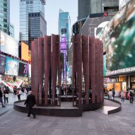 CLB places steel "chapel" in Times Square for NYCxDesign