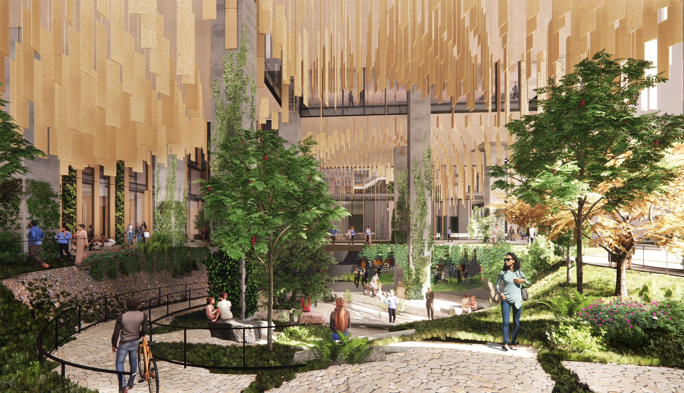 Kengo Kuma designs plant-covered Silicon Valley building with