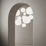 A photograph of Italian lighting brand Lodes' new round lighting collection
