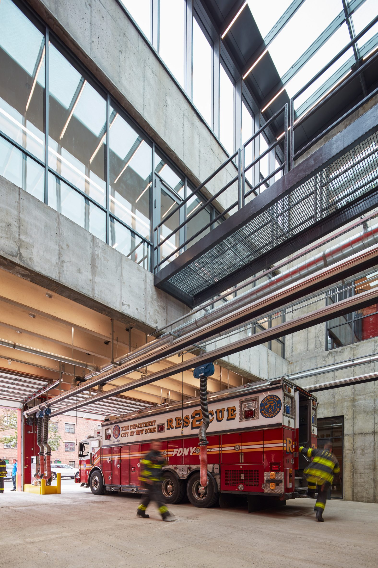 fire truck and skylights
