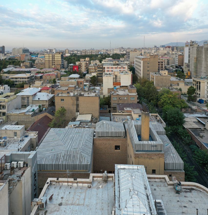Aerial view of Argo Factory museum in Tehran