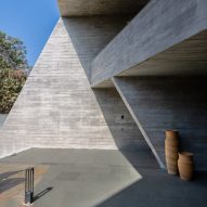 Beton Brut is a concrete home that was designed by The Grid Architects
