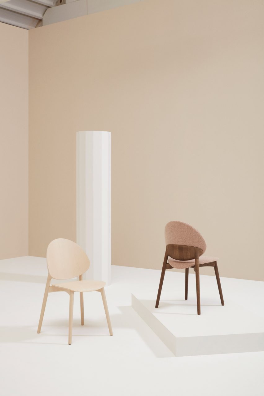 Two Fleuron chairs on a neutral backdrop