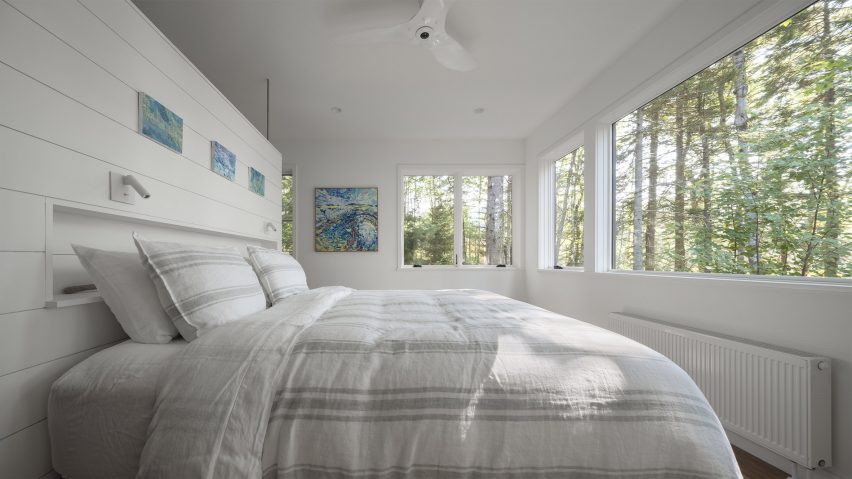 Bedroom in Maine house