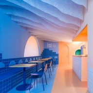 Clap Studio creates sunset experience inside Valencia's Baovan restaurant
