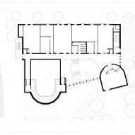 First floor plan of the Creative Centre at York St John University by Tate+Co