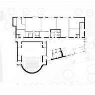 Ground floor plan of the Creative Centre at York St John University by Tate+Co