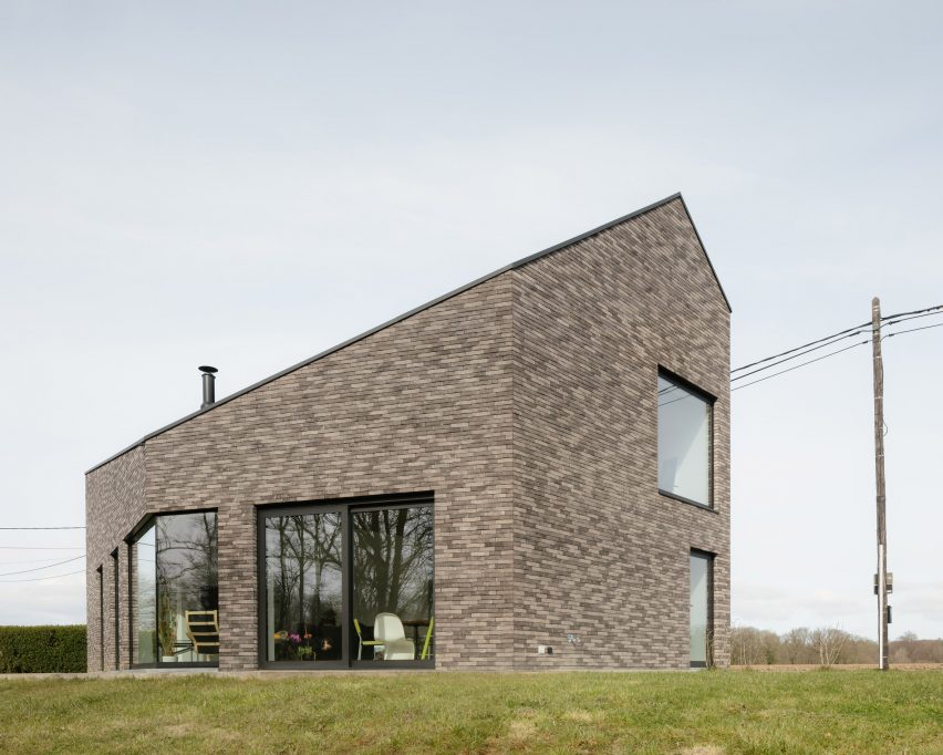 Angular house in Belgium