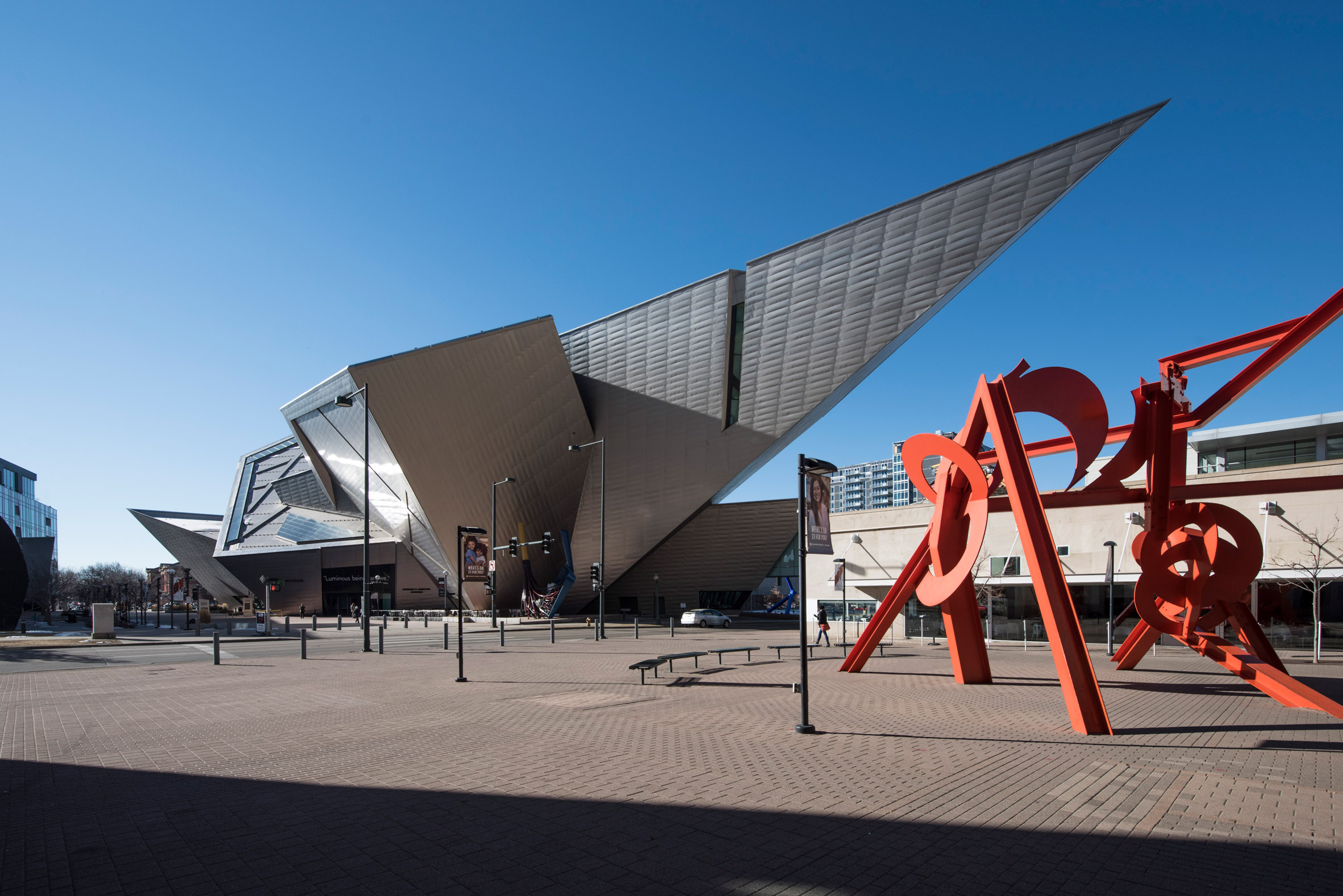 Titanium-clad exterior of Denver Art Museum