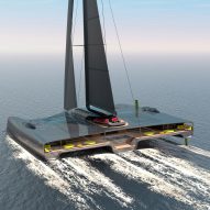 Domus trimaran designed as "world's first zero-emission superyacht"