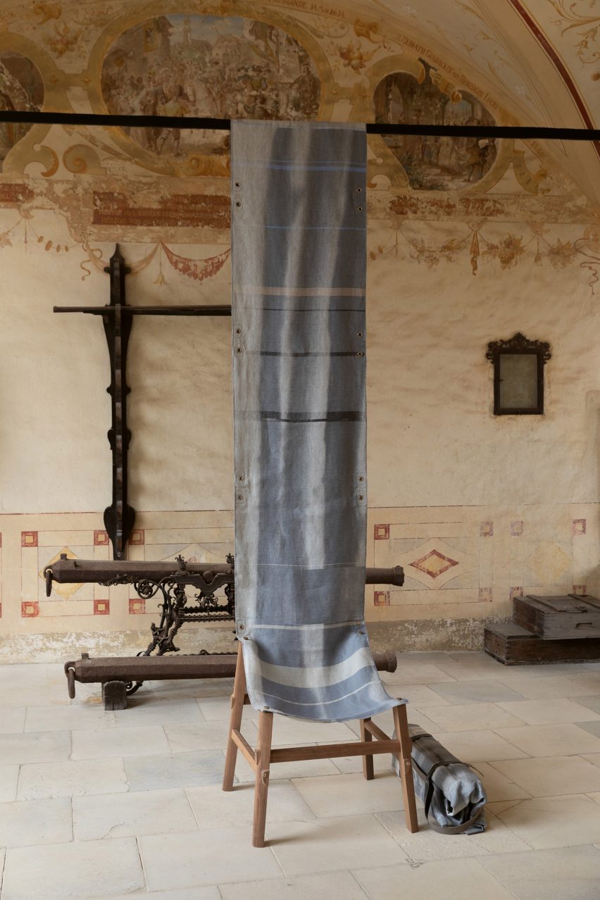 The Chair-Tapestry by Adaptism in the castle Schloss Hollenegg