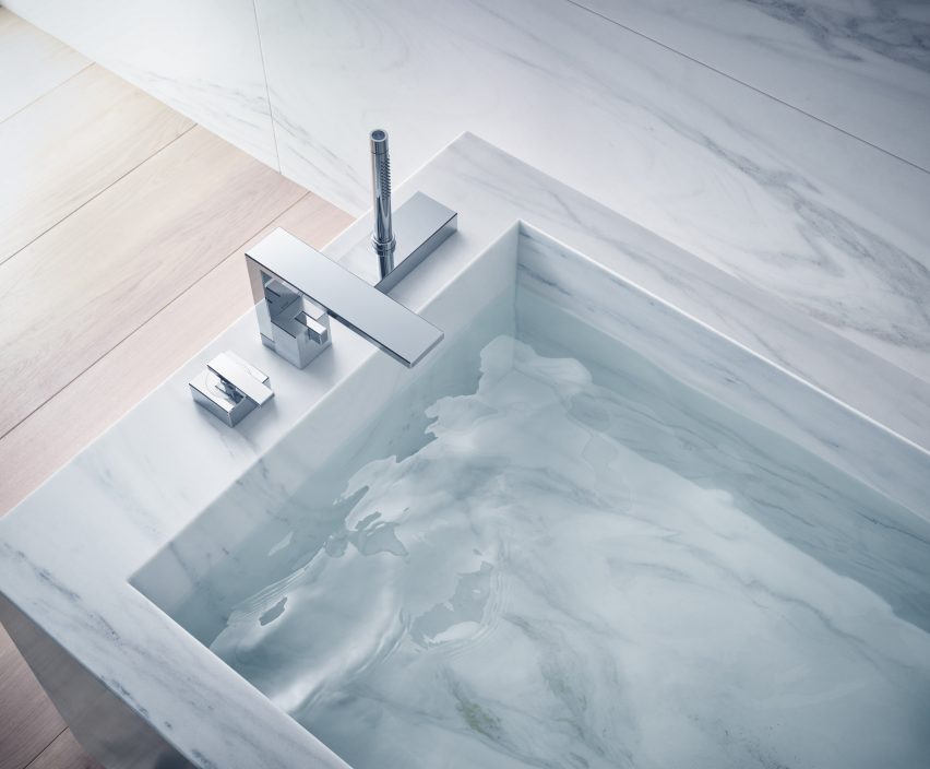 Edge bathroom collection by Jean-Marie Massaud for Axor
