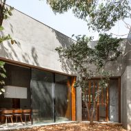 Exterior of House of Concrete Experiments by Samira Rathod Design Atelier