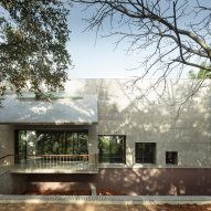 Exterior of House of Concrete Experiments by Samira Rathod Design Atelier