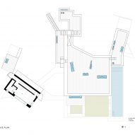 First floor plan of House of Concrete Experiments by Samira Rathod Design Atelier