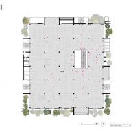Retail plan of IKEA Vienna Westbahnhof by Querkraft Architekten