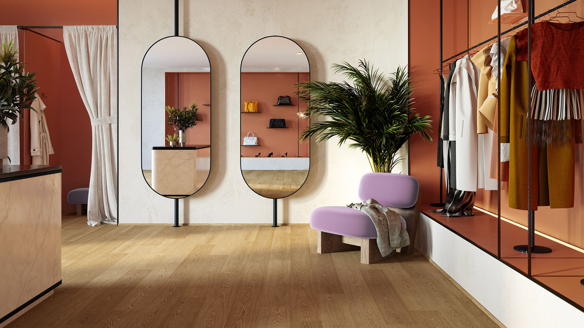 Laminate Flooring Solutions By Ivc Commercial Dezeen Showroom