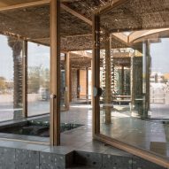 Al Naseej Textile Factory is a weaving facility in Bahrain that was designed by Leopold Banchini Architects