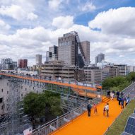 Rotterdam Rooftop Walk is a walkable rooftop installation that was designed by MVRDV