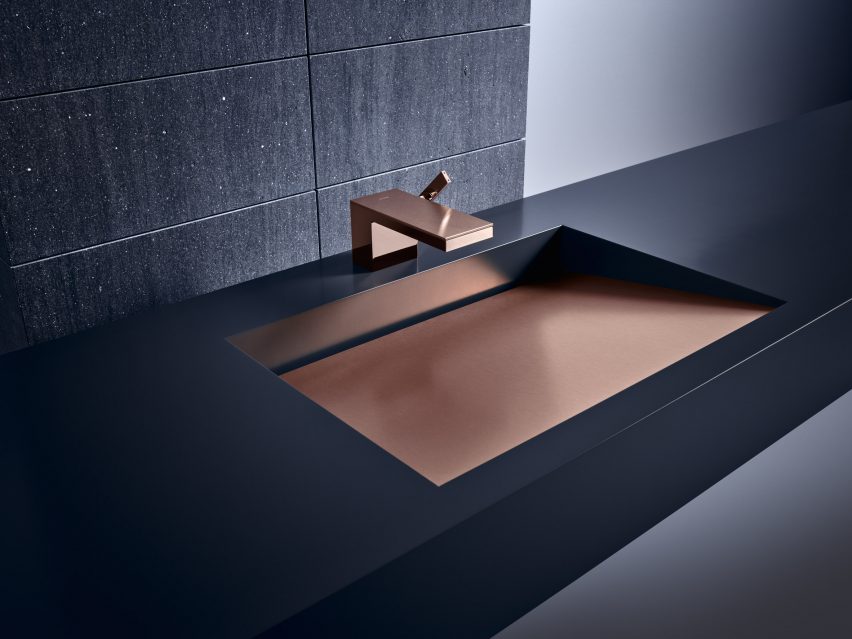 Copper-coloured MyEdition tapware collection by Phoenix Design for Axor