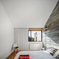 Bedroom of Casa NaMora by Filipe Pina and David Bilo