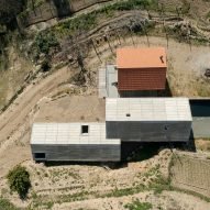 Aerial view of Casa NaMora by Filipe Pina and David Bilo