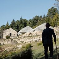 Filipe Pina and David Bilo extend Portuguese farmhouse with gabled concrete forms
