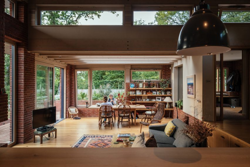 Living space inside Gardener's Cottage
